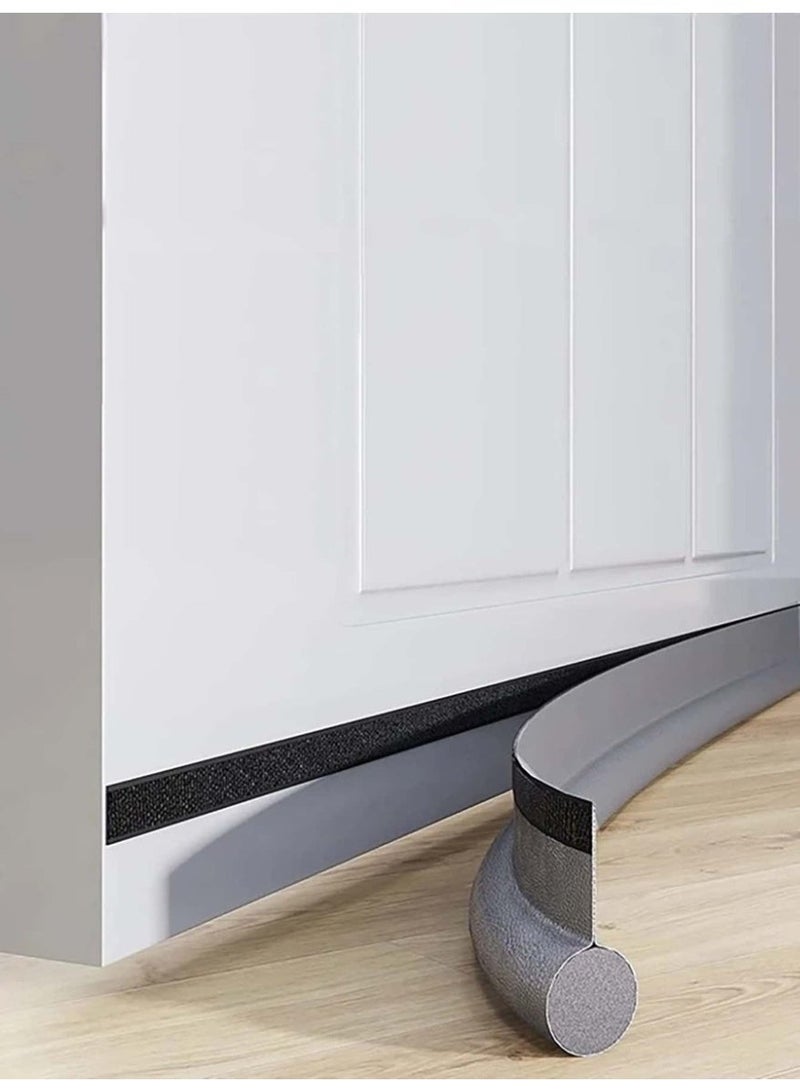 Door Bottom Stopper Stop Insects 8 x 96 x 3 cm Grey 1 piece - Image 1