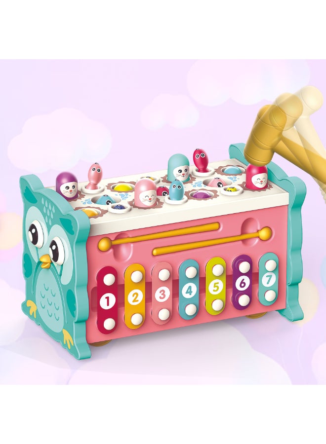 COGNIKIDS 8-In-1 Baby Magic Activity Box – Whack-A-Mole, Piano, Fishing, Shape Sorter & Gears | Montessori Sensory Toy With Lights & Music | Learning Toy For Toddlers 1 Year+ - Image 3