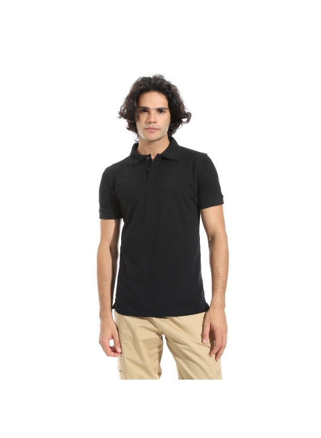 سيزار تيشرت بولو رجالي سادة بياقة - Image 2