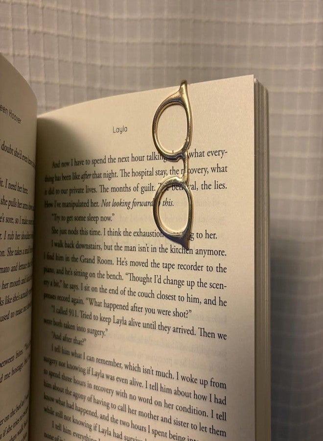 DVECUE Glasses Paper Clips Bookmarks Metal Cute Glasses Shaped Paperclips Decorative Pocket Accessories 4 Pieces - Image 3