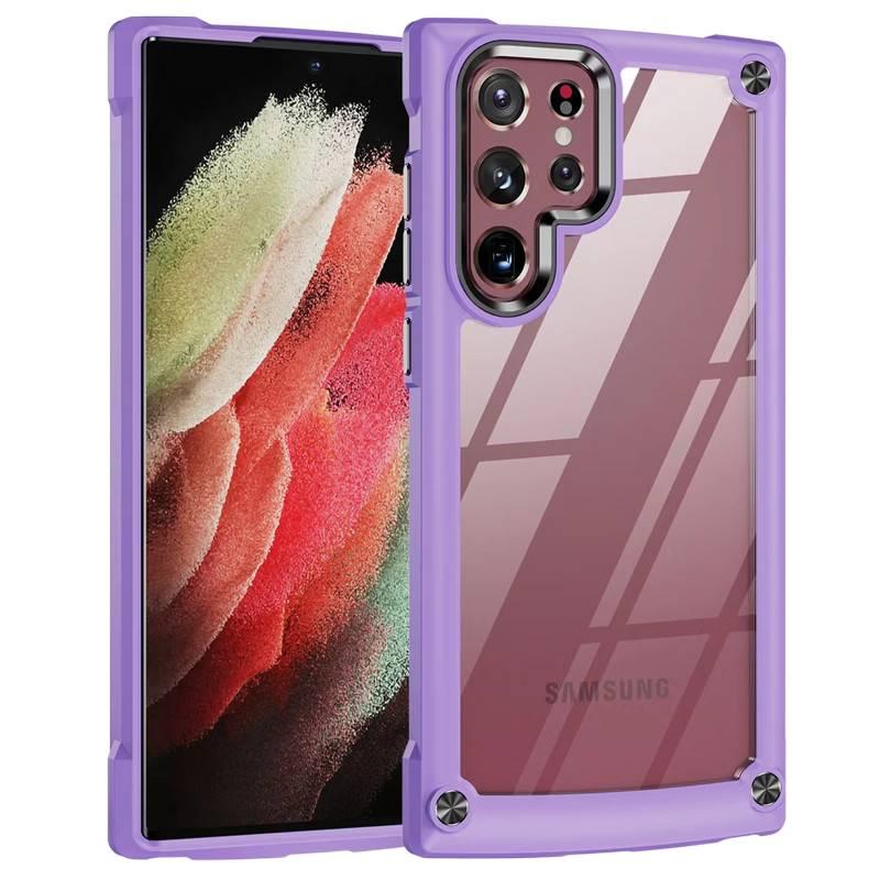 غطاء واقي | Lilac TPU+PC | حماية من السقوط | تغطية كاملة | مقاوم للصدمات لـ Samsung Galaxy S22 Ultra - Image 1
