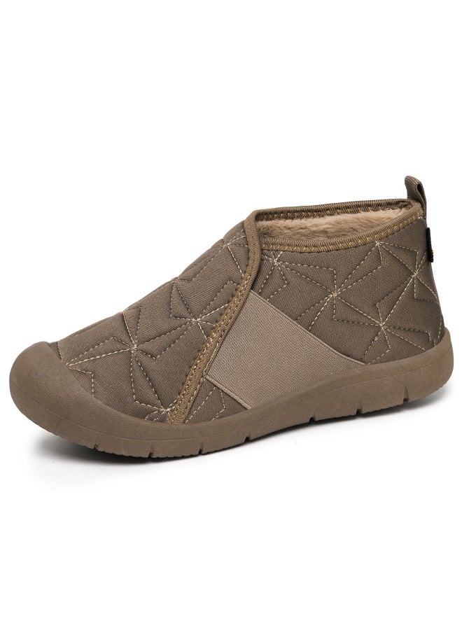 Women's Winter New Cotton Shoes, Old Beijing Cotton Shoes, Middle-aged And Elderly Mom Shoes, Fleece-lined, Thickened, Warm Slip-on Snow Boots