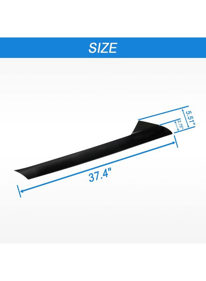 CARMOCAR Outer Windshield Pillar Trim Panel Molding Front Left (Driver Side) Replacement for 2011-2019 Ford Explorer 4 Door Utility Replaces BB5Z7803136AA BB5Z-7803145-AA BB5Z-7803137-AB 1 Pack - Image 2