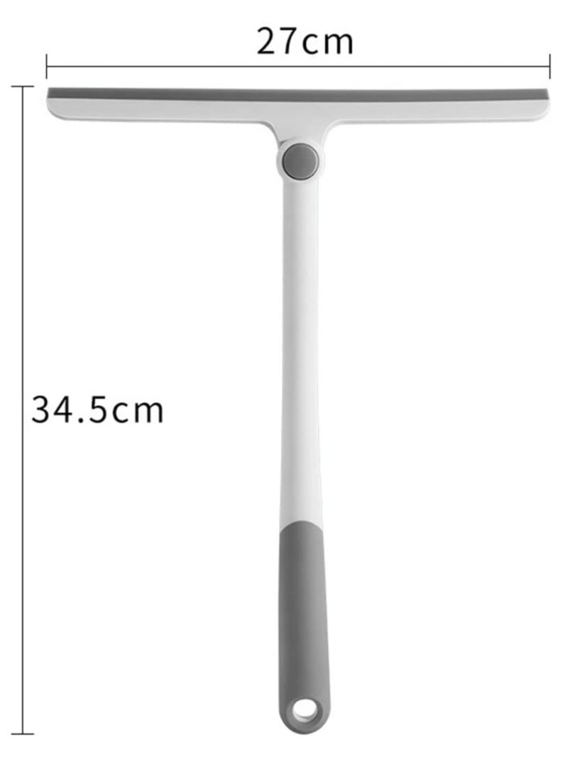 ECVV Window Washer Shower Squeegee for Shower Doors Glass Window Wiper Window Cleaning Tool Brush for Glass Doors, Bathroom, Mirrors, Windows Cars and Tile Walls - Image 2