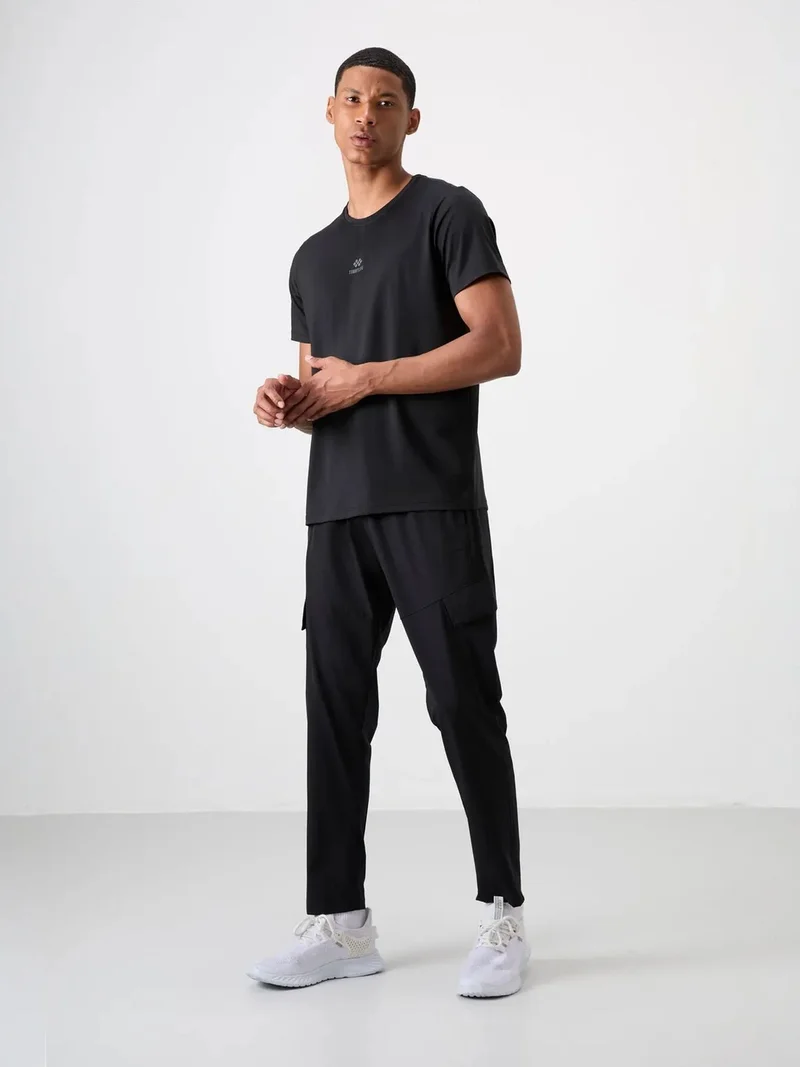 TOMMYLIFE TOMMY Men's Logo Patch Short-Sleeve T-Shirt