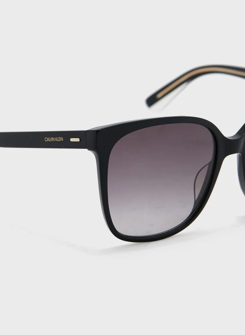 CALVIN KLEIN Rectangular Sunglasses