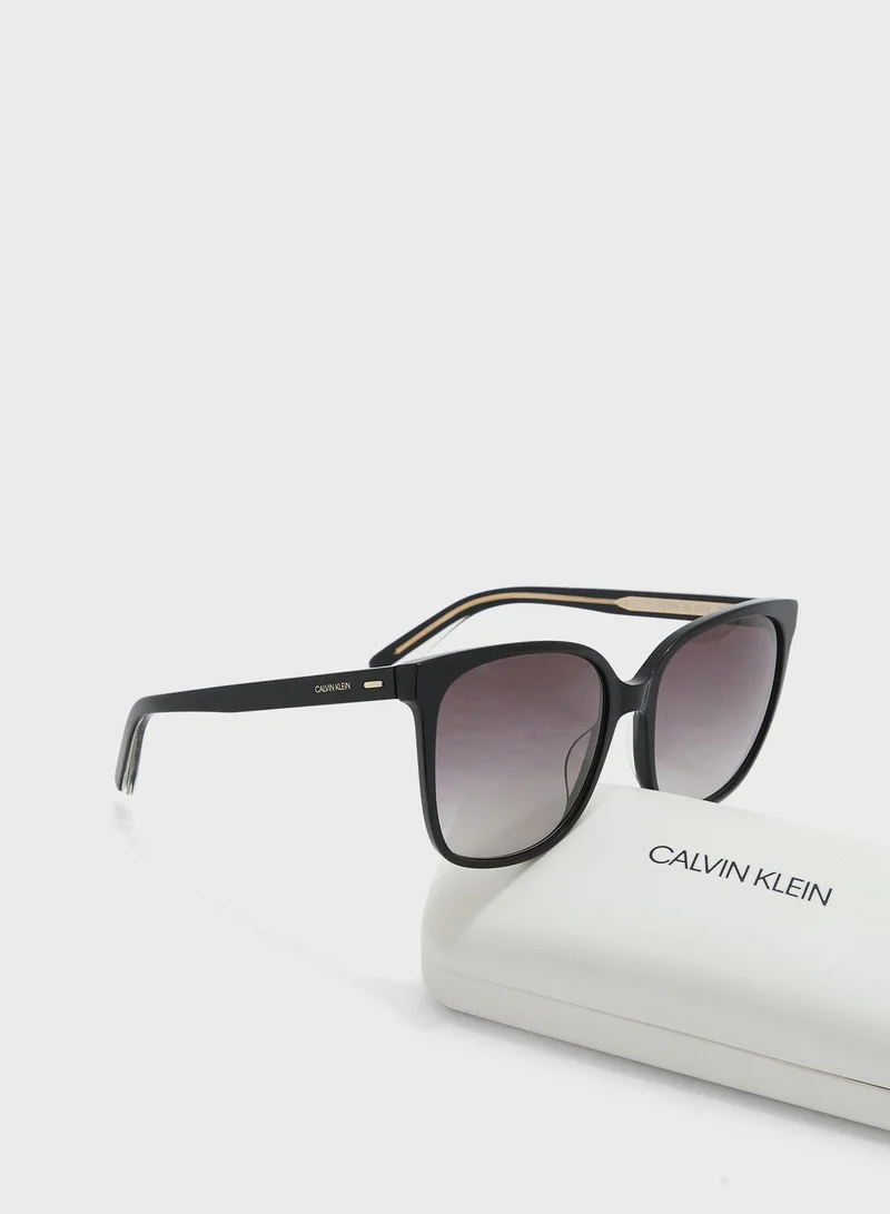 CALVIN KLEIN Rectangular Sunglasses