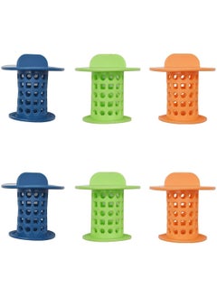 KASTWAVE Bathtub Sink Drain Strainer Hair Catcher, Plastic Shower Plug Filter Stopper Protector for Bathtubs, Washbasins, Floors, Laundry Rooms, Kitchens, Bathroom, 6Pcs  - Image 1