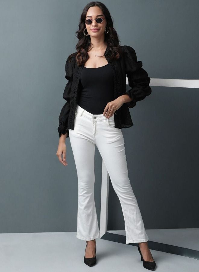 Freehand Women Bootcut Solid High Rise Jeans - Image 4