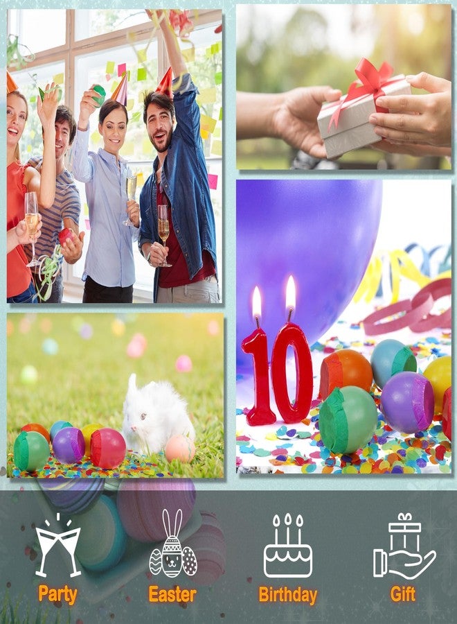 Dearsun Set of 60Pcs Easter Confetti Eggs Cascarones, Explosion Eggs with Confetti Inside,Party Game for Easter, San Antonio Fiesta Week, Cinco de Mayo or Birthday Party - Image 5