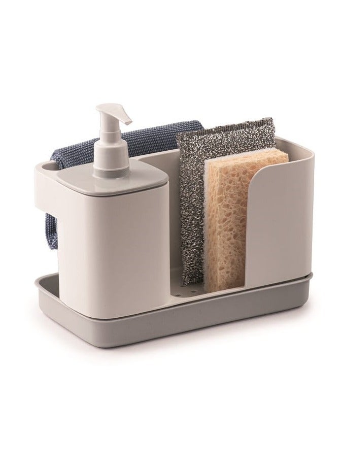 Snips Tidy Up White Sink Organizer with Soap Dispenser & Sponge Holder – Made in Italy - Image 3
