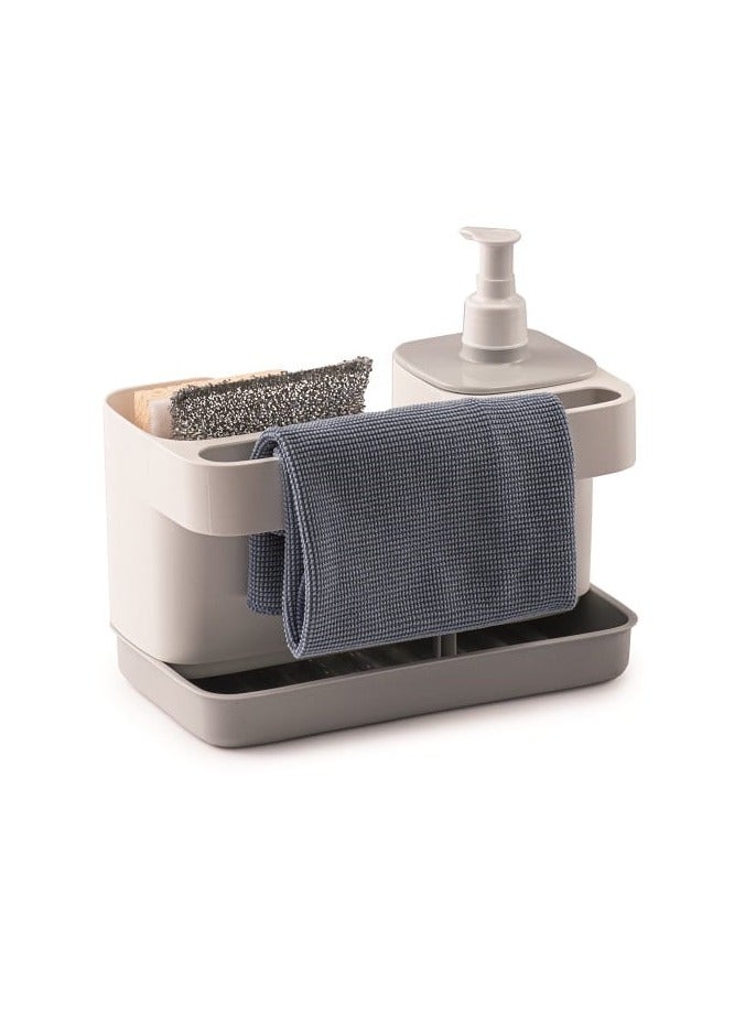 Snips Tidy Up White Sink Organizer with Soap Dispenser & Sponge Holder – Made in Italy - Image 4