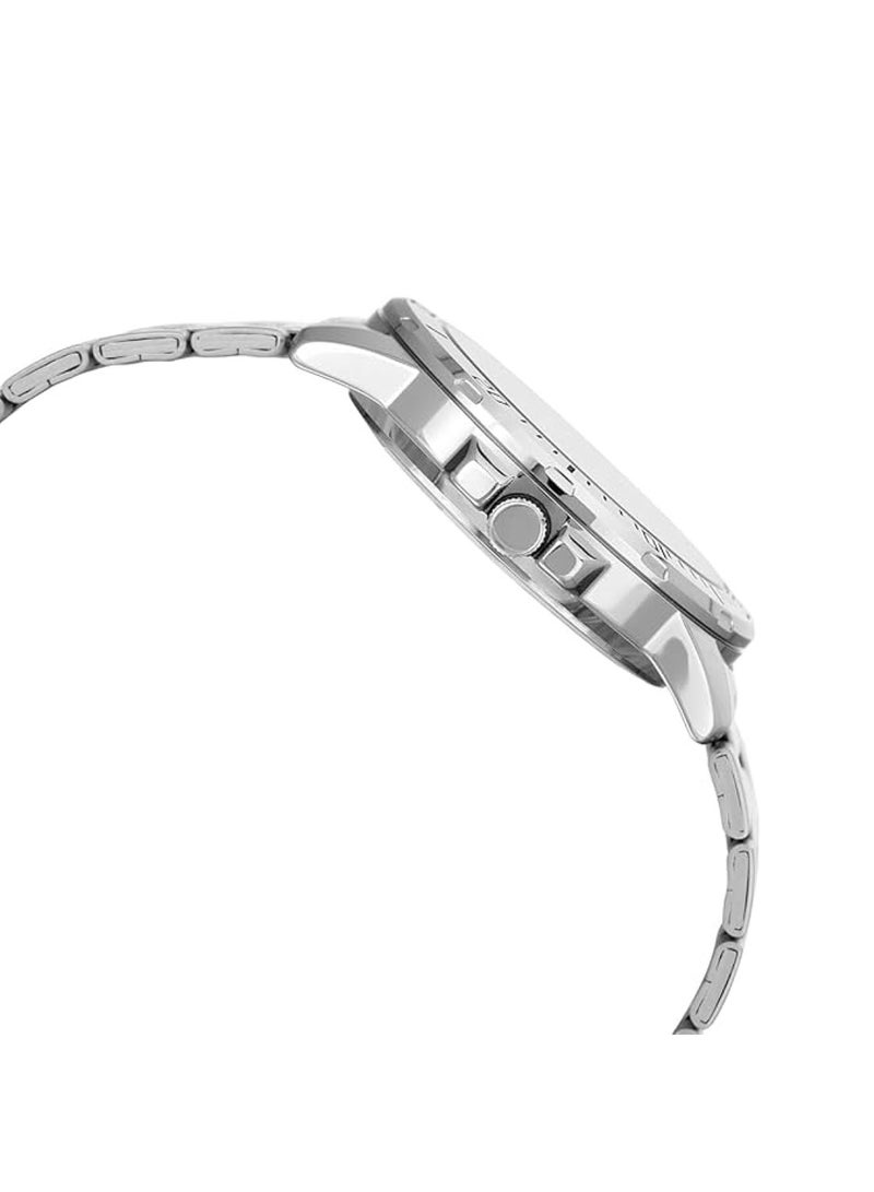 CASIO ساعة يد أنالوج للرجال من الفولاذ المقاوم للصدأ MTP-VD01D-3E2VUDF - 45 مم - فضي - Image 3