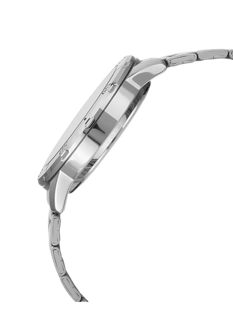 CASIO ساعة يد أنالوج للرجال من الفولاذ المقاوم للصدأ MTP-VD01D-3E2VUDF - 45 مم - فضي - Image 2