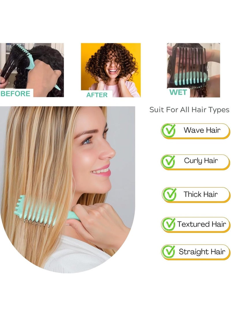 Jagravo Curl Defining Hair Brush - Elastic Hair Styling Comb For Bounce & Volume, Durable Plastic Bristles & Abs Handle - Image 3