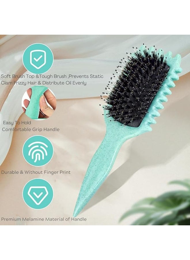Jagravo Curl Defining Hair Brush - Elastic Hair Styling Comb For Bounce & Volume, Durable Plastic Bristles & Abs Handle - Image 4