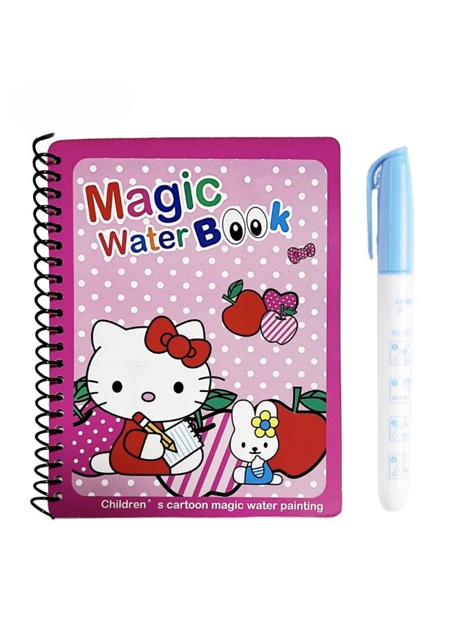 Magic Water Coloring Book for Girls: Educational and Fun Illustrations, Mess-Free and Smudge-Free. Reusable coloring book to promote creativity and early learning. - Image 1