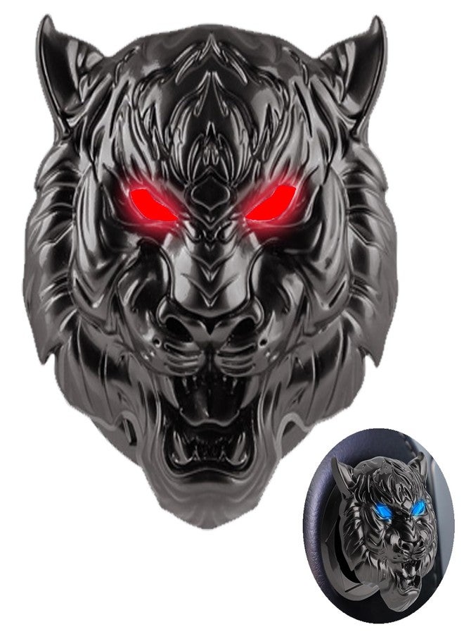 LOKEKE Car Push Start Stop Button Cover, Vehicle DIY Engine Ignition Push Start Button Decorations, Motocycle Ignition Key Switch Protective Cover(Tiger Balck) - Image 2