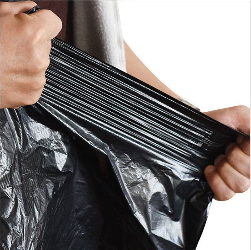 Vest-Style Garbage Bags For Home Use, Thickened Disposable Black Portable Plastic Garbage Bags, Affordable Pack - Image 5