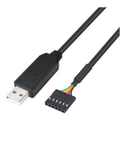 FTDI USB to TTL Serial Adapter, 3.3V Debug Cable 6 Pin Female Socket Header UART IC FT232RL Chip for Windows 10 8 7 Linux MAC (3FT )