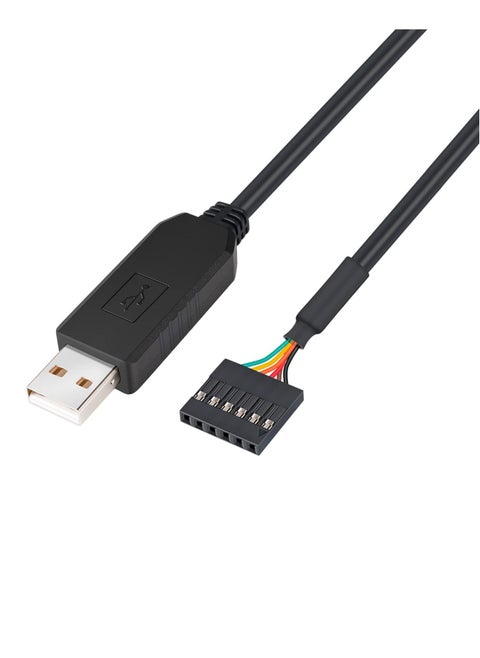 FTDI USB to TTL Serial Adapter, 3.3V Debug Cable 6 Pin Female Socket Header UART IC FT232RL Chip for Windows 10 8 7 Linux MAC (3FT )