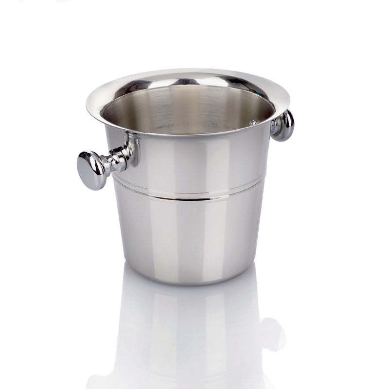 Urban Snackers Ice Bucket Stainless Steel Wine Champagne for Serving Ice at Home Kitchen Bar and Restaurants Silver Pack of 113 cm - Image 2