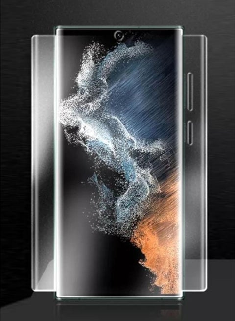 Full front screen protection with hydrogel edges for the phone GALAXY S22 ULTRA
