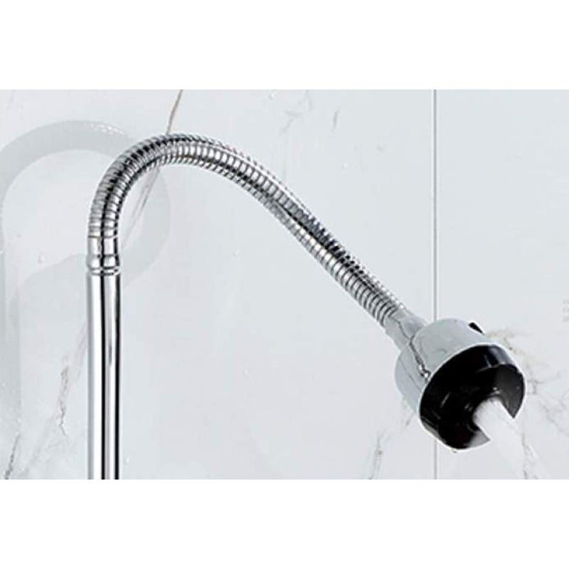 Moradiya Fresh Stainless Steel Kitchen Sink 2 Stream Mode Flexible Goose Neck Water Tap Faucet Silver - Image 4