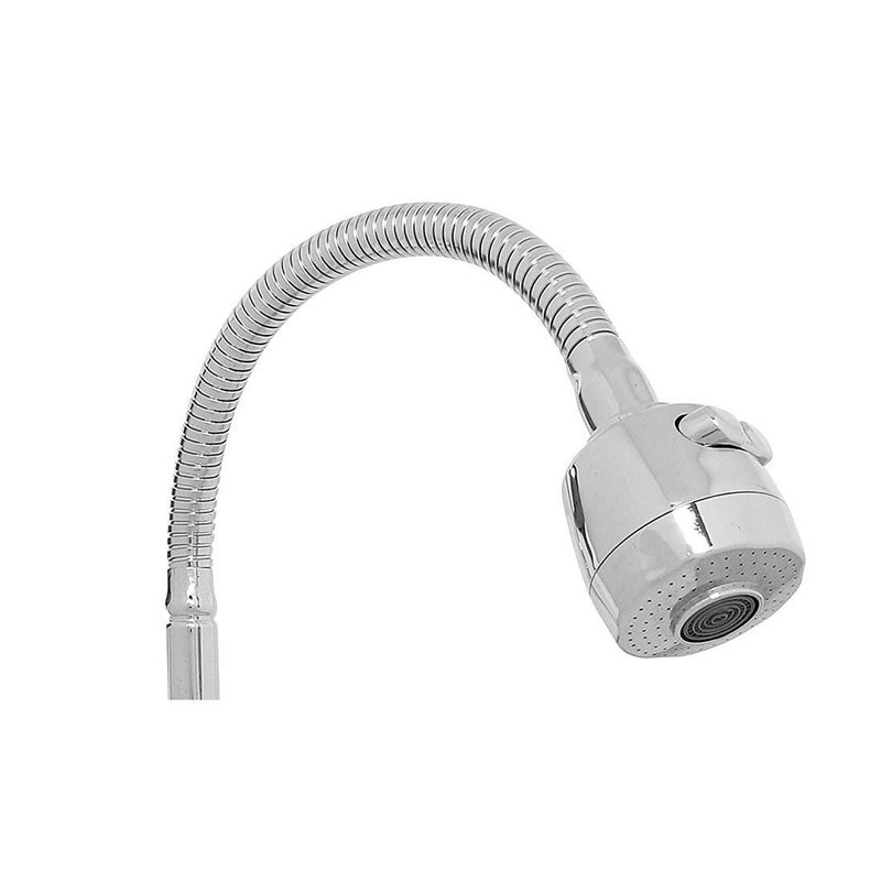 Moradiya Fresh Stainless Steel Kitchen Sink 2 Stream Mode Flexible Goose Neck Water Tap Faucet Silver - Image 1