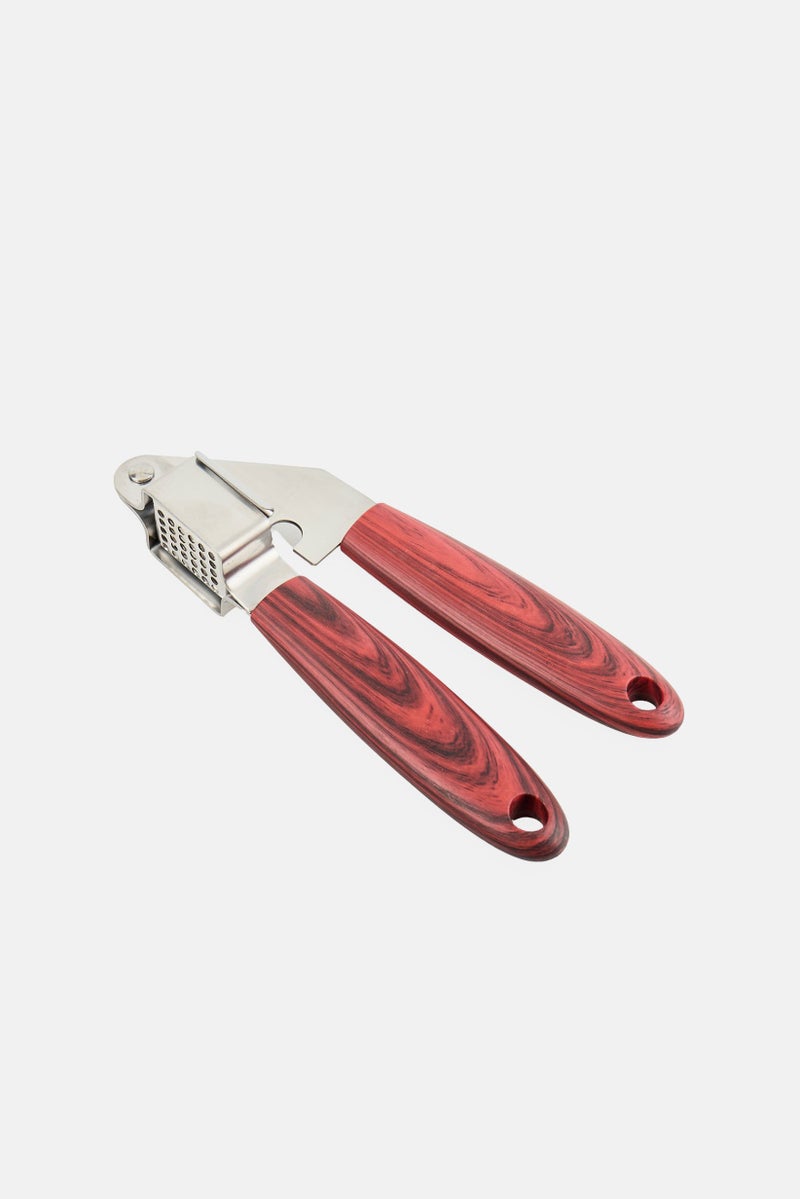 Proctor Silex Stainless Steel Garlic Crusher With Wooden Handle, Brown - Image 3