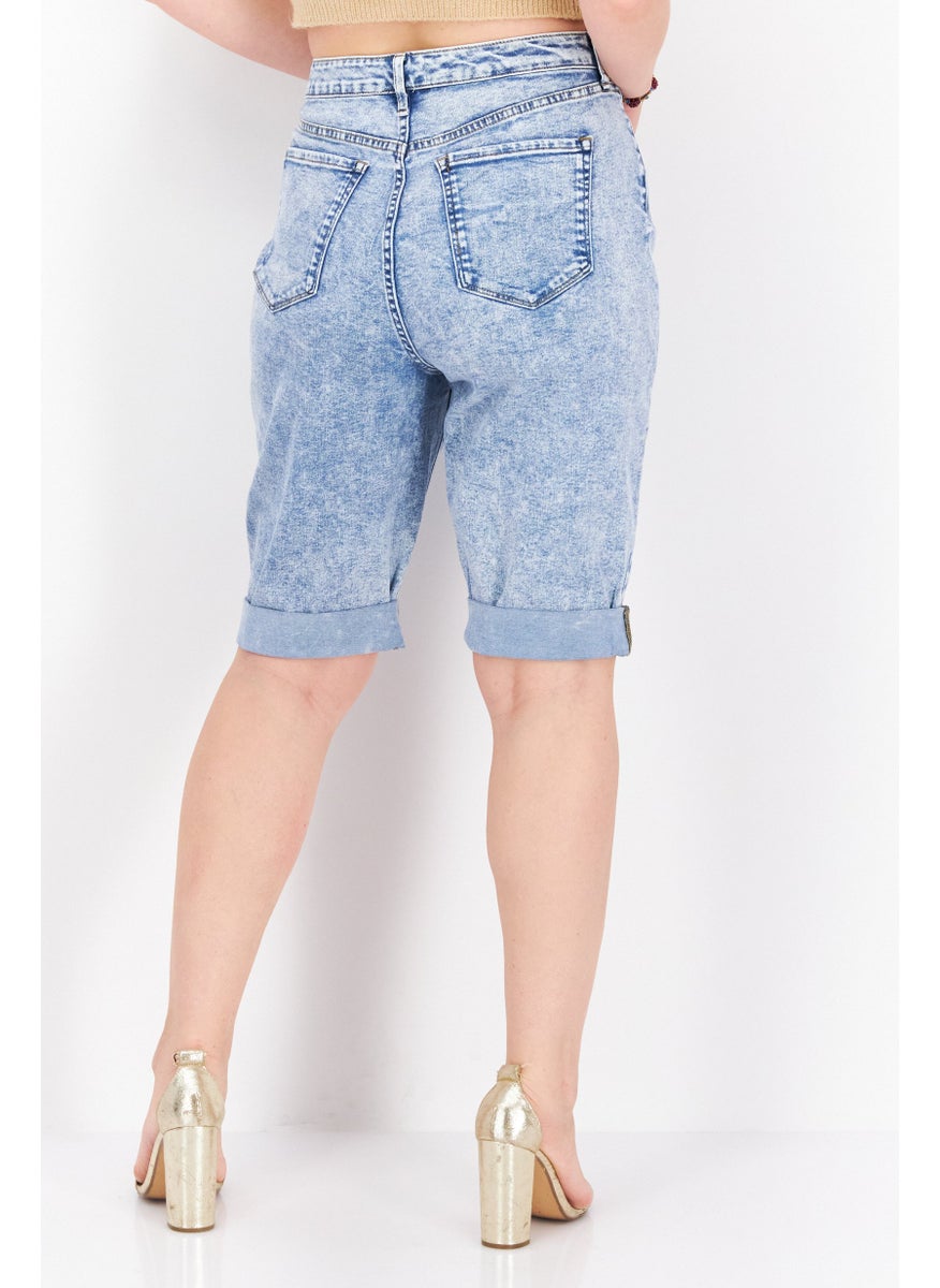 Women Washed Denim Short, Blue Mid Wash - pzsku/Z7997C8C19DCA57C483F6Z/45/_/1724351149/e31501ec-a2cd-47c6-a3d8-74ef674502f5