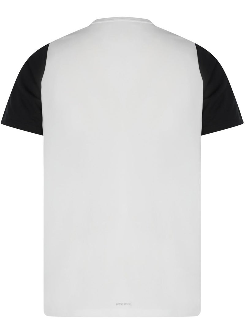 Demix Men’s Sports White/Black T-Shirt – MOVI Wick Moisture-Wicking, Breathable Fabric, Raglan Sleeves, Straight Cut, Lightweight & Comfortable - Image 5