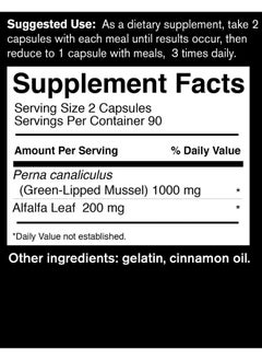 Davinci FoodScience of Vermont Sea Mussel, Green-Lipped Mussel Joint Supplement Capsules, 180 Count  - Image 4