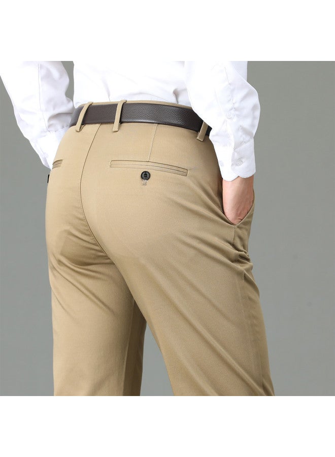 ROMON With Lyocell】classic Business Easy-care Men's Trousers Comfortable Dress Pants Men's Suit Pants Men's Casual Pants - Image 3