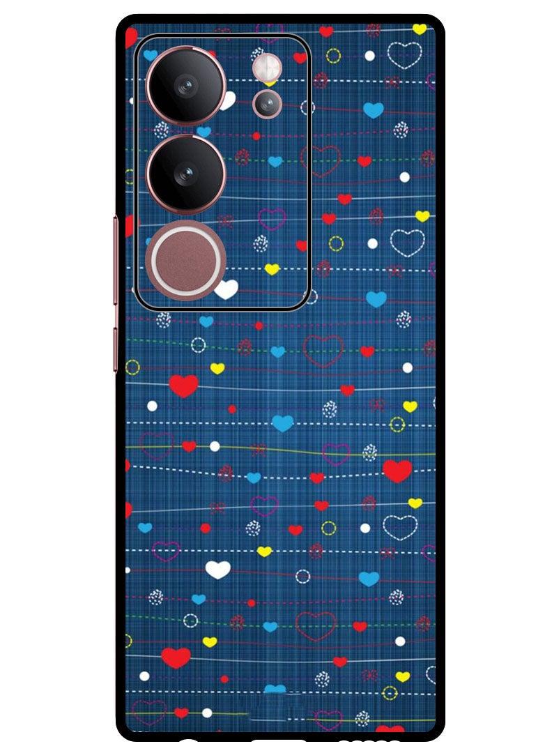 Theodor Protective Case Anti Scratch Shock Proof Bumper Cover For Vivo S17 - S17 Pro Heart Strings - Image 1