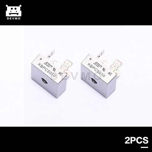 DEVMO 2Pcs 1000V 50A AC to DC Metal Case Single Phase Diode Bridge Rectifier KBPC5010 USA - Image 2