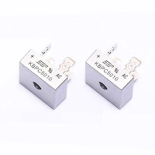 DEVMO 2Pcs 1000V 50A AC to DC Metal Case Single Phase Diode Bridge Rectifier KBPC5010 USA - Image 1