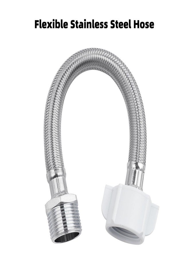 خرطوم تمديد ANJOES THU9090R بطول 8 بوصات، متوافق مع مراحيض TOTO C110/E200/S300/S400 - وصلة ذكر 7/8 بوصة لتوصيل محول T لبخاخ البيديه/الحفاضات - وصلة أنثى 7/8 بوصة لتوصيل صمام خانق خزان المرحاض - Image 5