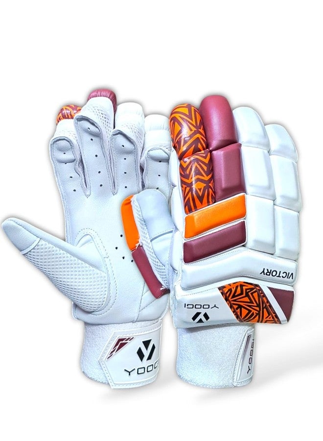 YOOGI Victory Cricket Batting Gloves for Boys/Youth/Men, Batsman, Padded, Lightweight, Breathable (LH, Mens) - Image 2
