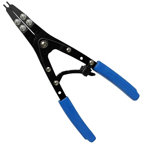 Guweta 38700 Snap Ring Pliers External 10" Large Heavy Duty Ratchet Locking Design Anti-slip Circlip Pliers Blue Automotive Removal Tool Kit Compatible with Ford Super Duty Pickups 2007 and Newer (Blue) - Image 1