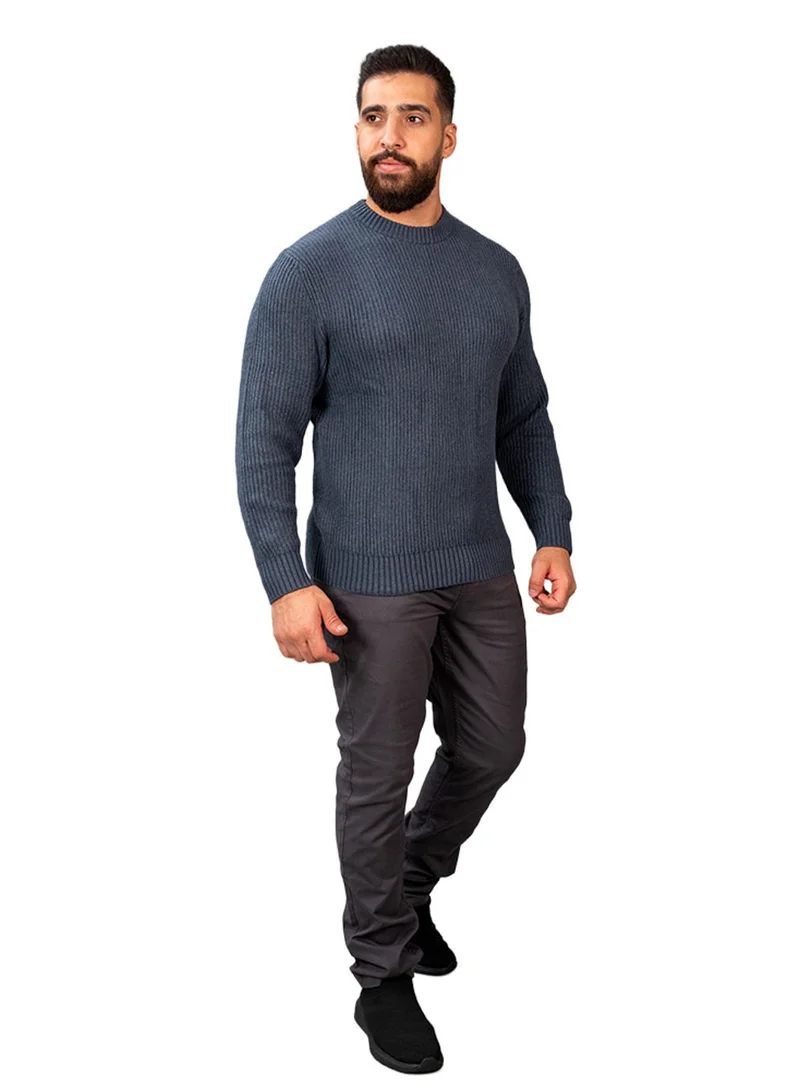 GIORDANO Men’s Textured Stitch Crew Neck Long Sleeve Sweater