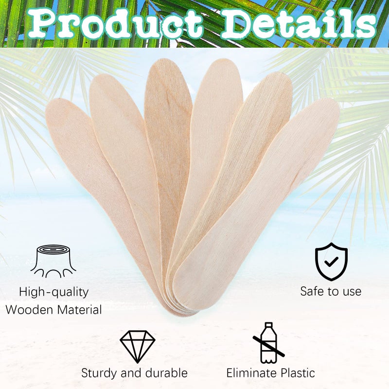 Skylety 4000 Pcs Wooden Ice Cream Spoon Bulk Mini Disposable Tasting Spoons Set Wooden Small Sample Ice Cream Sticks for Dessert Sampling Crafts  3 Inches - Image 3