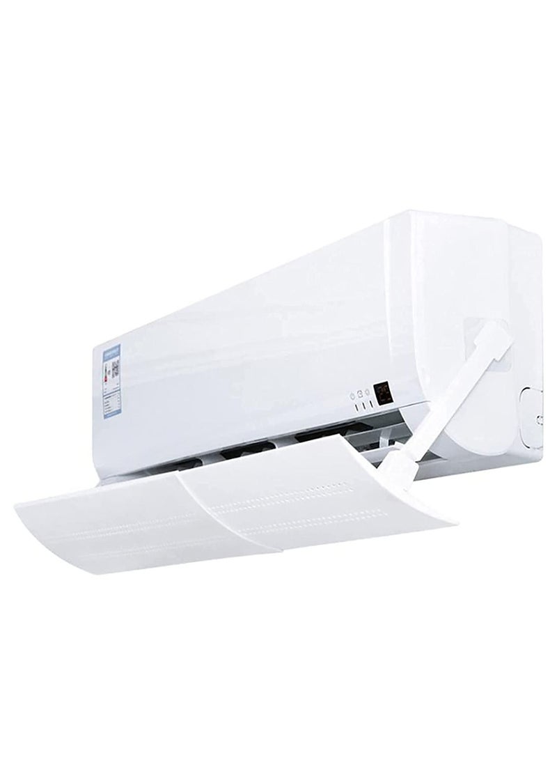 DubaiGallery Adjustable Air Conditioner Cover Anti Direct Wind Deflector White - Image 2