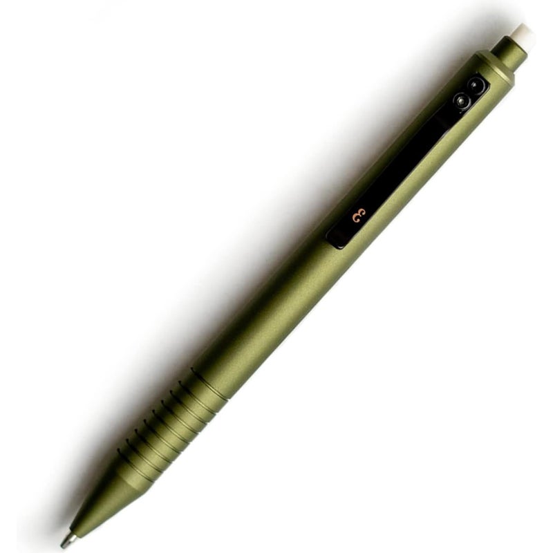 Everyman OD Green Grafton Mechanical Aluminum Pencil, Premium 0.5mm Lead Writing, Drawing & Sketching, ideal for Professionals, Students and Architects & EDC Pencil - Image 1