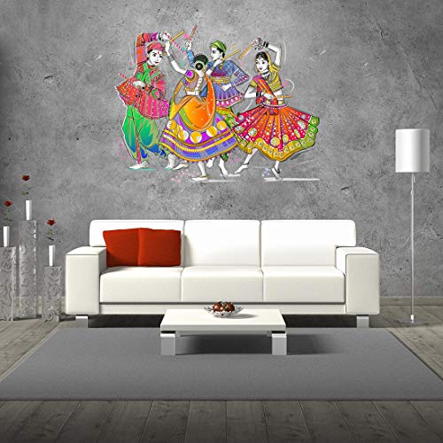 Rangoli Large Modern Art Wall Sticker Mullticolor Vinyl Sticker 40cm or 50 cm Pack of 1 - Image 2