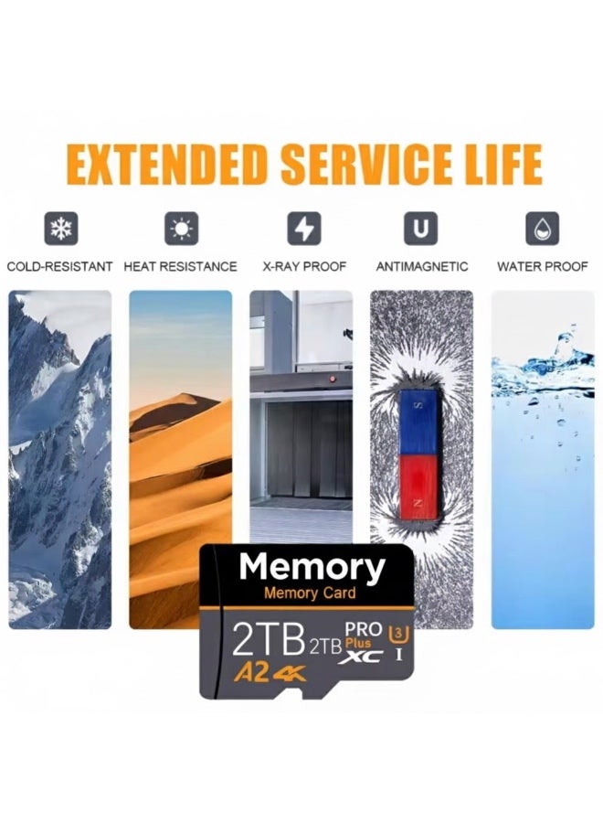 بطاقة ذاكرة مايكرو للتخزين بسعة كبيرة جداً عالية التحمل لتسجيل الفيديو فائق الوضوح - Image 5