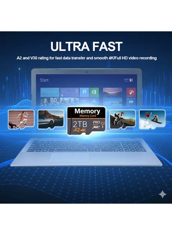 بطاقة ذاكرة مايكرو للتخزين بسعة كبيرة جداً عالية التحمل لتسجيل الفيديو فائق الوضوح - Image 2