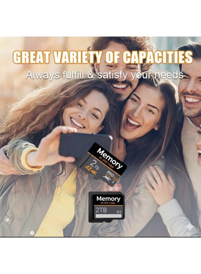 بطاقة ذاكرة مايكرو للتخزين بسعة كبيرة جداً عالية التحمل لتسجيل الفيديو فائق الوضوح - Image 3