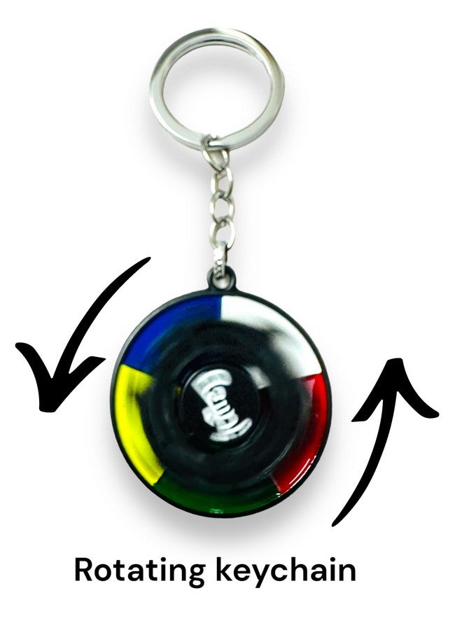 Imported Tibetan Metallic Rotating Keychain Keyring I Premium Finish I Heavy Duty and Superior Finish for Cars, Bikes and Gifting Purposes - Image 3