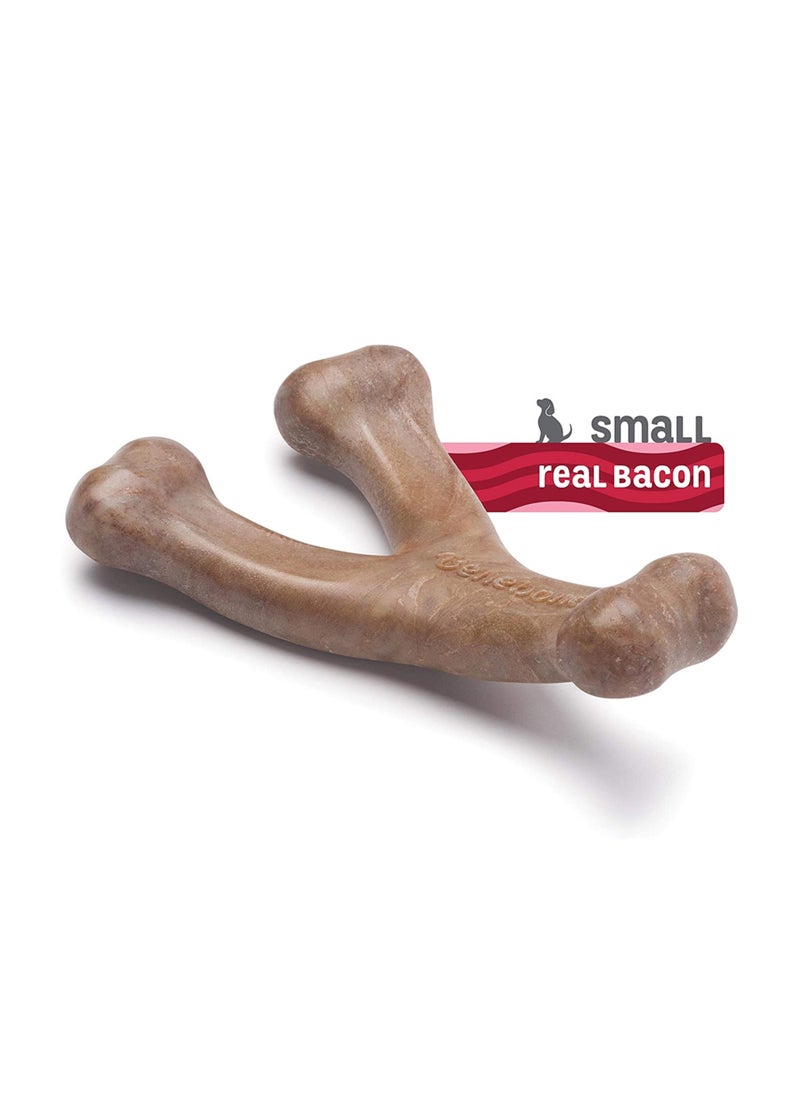 Benebone Puppy Wishbone Dog Chew Toy Bacon  - Image 3
